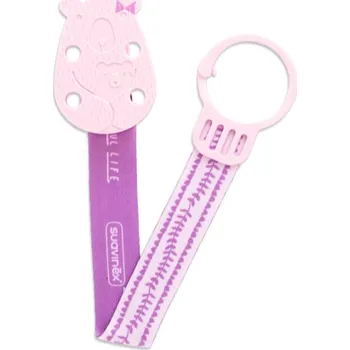 klip na dudlíky Suavinex Klip se stuhou Méďa