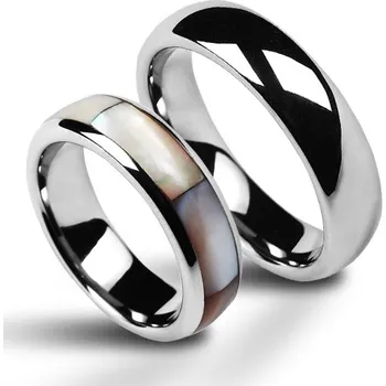 Prsten NUBIS® NWF1020 Dámský snubní prsten s perletí - velikost 46 - NWF1020-46