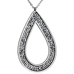 NUBIS® Ocelový náhrdelník s krystaly Crystals from Swarovski®, CRYSTAL CAL - LV5003-CAL