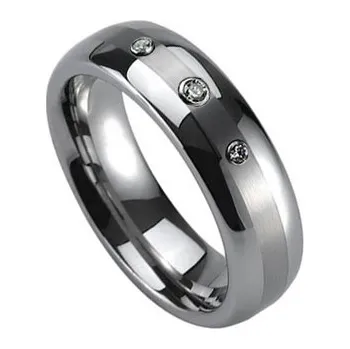 Prsten NUBIS® NWF1026 Dámský snubní prsten se 3mi zirkony - velikost 59 - NWF1026-Zr3-59