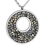 NUBIS® Ocelový náhrdelník s krystaly Crystals from Swarovski® GOLDEN CHOCOLATE - LV5001-GCH