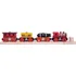 Vláček a vláčkodráha Bigjigs Toys Rail Pirátský vlak + 3 koleje