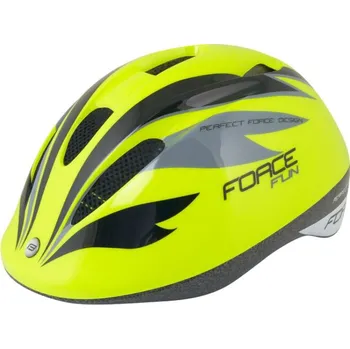 Cyklistická přilba Force Fun Stripes fluo-černá/šedá
