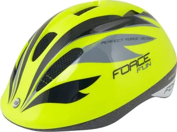 Cyklistická přilba Force Fun Stripes fluo-černá/šedá