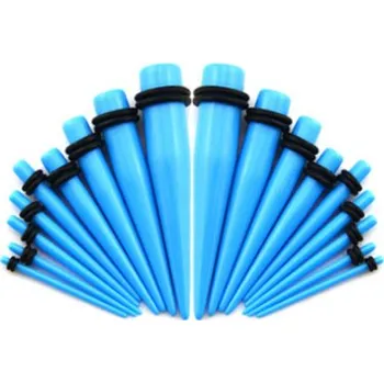 Piercing Šperky4U Akrylátový roztahovák do ucha světle modrý - EP1002-016