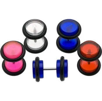 Piercing Šperky4U Falešný piercing do ucha - akrylát - FP01101-R