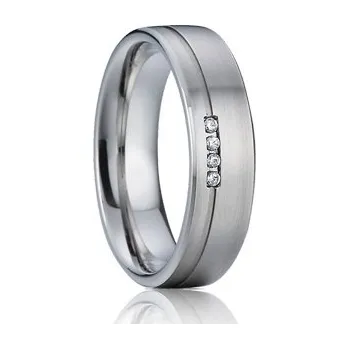 Prsten 7AE AN1010 Dámský snubní prsten se zirkony - velikost 56 - AN1010-D-56