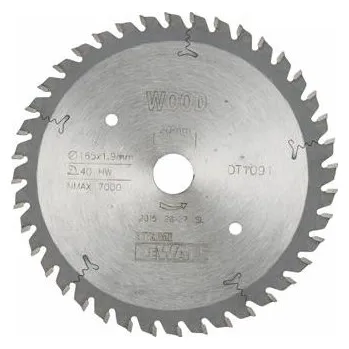 Pilový kotouč DeWALT DT1091 pilový kotouč WOOD na dřevo, 165 x 20 mm, 40 zubů