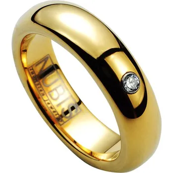 Prsten NUBIS® Dámský wolframový prsten, šíře 5 mm - velikost 46 - NWF1051-Zr-46