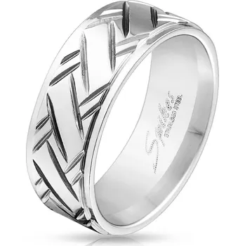 Prsten Šperky4U Pánský ocelový prsten - velikost 67 - OPR1540-67