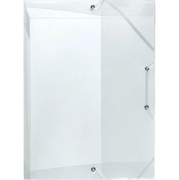 Box na spisy PP A4, hřbet 4 cm, transparentní čirý