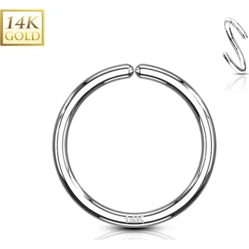 Piercing Šperky4U Zlatý piercing - kruh, Au 585/1000 - ZL01180-1006-WG