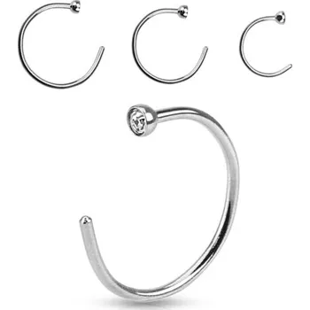 Piercing Šperky4U Piercing do ucha/nosu se zirkonem - N0065-080-08