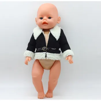 Vlněný kožíšek na American girl a Baby Born 45 cm Varianty: černá