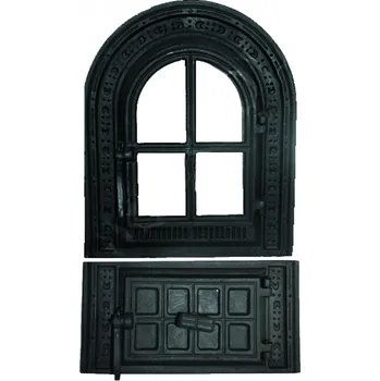 Revizní dvířka Litinová dvířka-Kamnová sestava JANA- černá