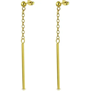 Náušnice Šperky4U Visací ocelové geometrické náušnice - OPN1539-GD