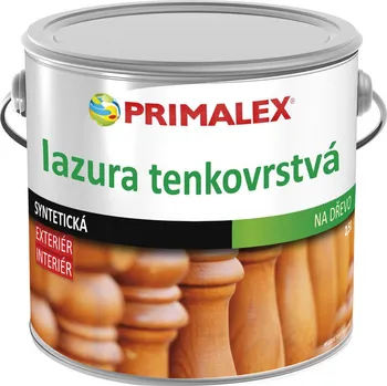 Lak na dřevo Primalex lazura tenkovrstvá 2,5 l