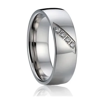 Prsten 7AE AN1017 Dámský snubní prsten se zirkony - velikost 62 - AN1017-D-62