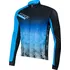 cyklistický dres Force Dawn Wind s dlouhým rukávem Uni černý/modrý, XL