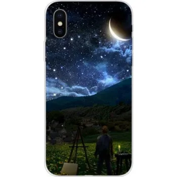 Pouzdro na mobilní telefon Ochranný kryt pro iPhone XS Max - noční malíř