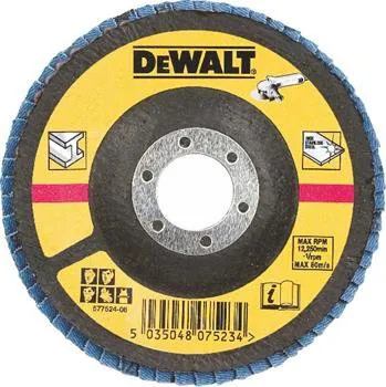 Příslušenství k nářadí DeWALT DT3265 Brusný lamelový kotouč vypouklý šikmý 36 G na kov, 125 mm