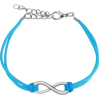 Náramek Šperky4U Náramek nekonečno, barva modrá - NR1133-B
