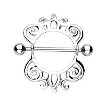 Piercing Šperky4U Piercing do bradavky se štítem - BR01010