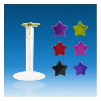 Piercing Šperky4U Piercing do brady - hvězda - LB01131-P