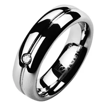 Prsten NUBIS® NWF1029 Dámský snubní prsten se zirkonem - velikost 56 - NWF1029-Zr-56