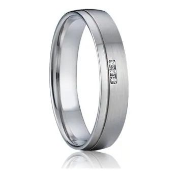 Prsten 7AE AN1009 Dámský snubní prsten se zirkony - velikost 49 - AN1009-D-49