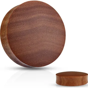 Piercing Šperky4U Plug do ucha Saba wood - PL01206-16
