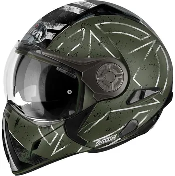 Helma na motorku Airoh J 106 Command zelená matná