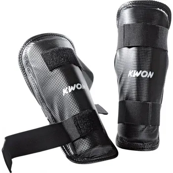 Bojový sport KWON Chránič holeně na Taekwondo KWON Evolution WT černý - velikost: L - Prodloužená možnost vrácení zboží do 60 dní.
