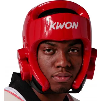 KWON Pěnová helma na Taekwondo KWON červená - velikost: XXS - Prodloužená možnost vrácení zboží do 60 dní.