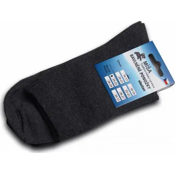 Pánské ponožky Bavlněné ponožky - antracit hladká Velikost: 28-29