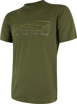 Běžecké oblečení Sensor Merino Active PT Track tričko pánské safari