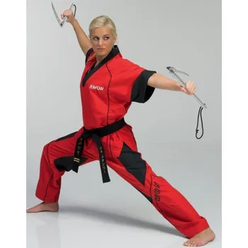 Bojový sport KWON Oblek na kickbox KWON PERFORMER červeno / černý, vel. XS - VÝPRODEJ - velikost: XS - Prodloužená možnost vrácení zboží do 60 dní.