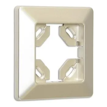 vypínač SIRO rámeček pro SL-dálkové ovládání, d: 80 mm š: 80 mm, v: 10 mm poniklováno mat