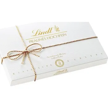 Bonboniéra Bonboniéra LINDT 200 g Hochfein Pralines (výběr pralinek z jemné švýcarské čokolády zima / LINDT / SWISS LUXURY)