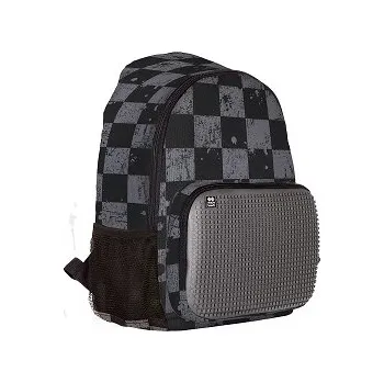 Dětský batoh Pixie Crew PXB-02-K23 šedá kostka/šedá