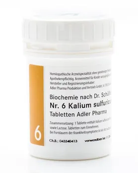 Homeopatikum Svět esencí Kalium Sulfuricum D6 400 tbl.