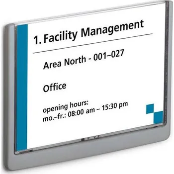 Informační tabulka Orientační tabulka CLICK SIGN A5 na šířku- Grafitová