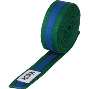 Pásek na kimono KWON Budo pásek KWON zeleno-modro-zelený - velikost: 260 - Prodloužená možnost vrácení zboží do 60 dní.