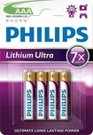 Philips Lithium Ultra FR03 AAA 4 ks