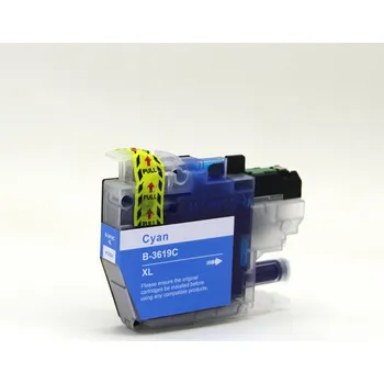 Inkoustová náplň pro Brother MFC J 3930 DW kompatibilní - barva azurová - cyan