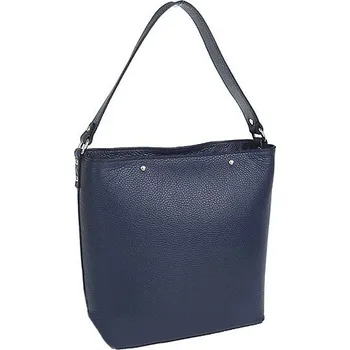 Kabelka Dámská kožená tmavě modrá kabelka 0726 (Moderní dámská kožená kabelka)