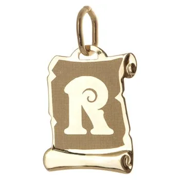 Přívěsek Přívěšek ze žlutého zlata písmeno R ZZ0403F