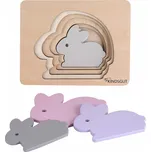Kindsgut Dřevěné puzzle zajíc