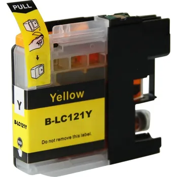Kompatibilní cartridge s Brother LC-121Y (Žlutá)