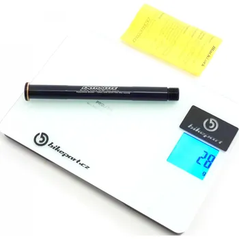 Náboj kola Přední pevná osa EXTRALITE Thru Axle Black Lock 15.4B, QR15 pro ROCK SHOX BOOST, 28g